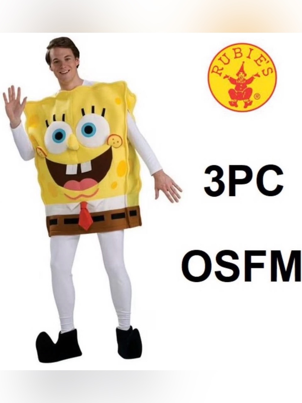 UNISEX ADULT SPONGEBOB COSTUME